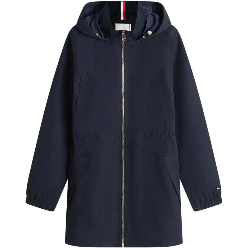 Tommy女装防泼水收腰连帽夹克