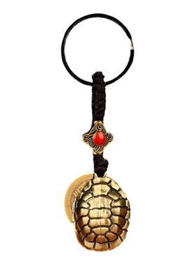 寅亥堂黄铜平安背包五帝钱钥匙扣