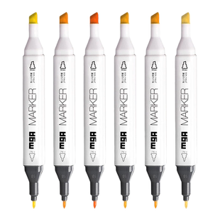 晨光马克笔102黄色165橙色肤色肉色单支自选浅黄鲜黄拿浦黄橙红卡其皮肤色速干墨水儿童幼稚园用美术用品文具