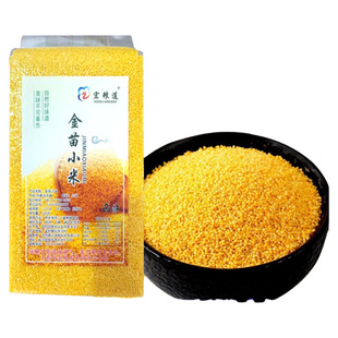 敖汉小米25年新米小黄米500g内蒙古赤峰食用杂粮大金苗k1黄金苗
