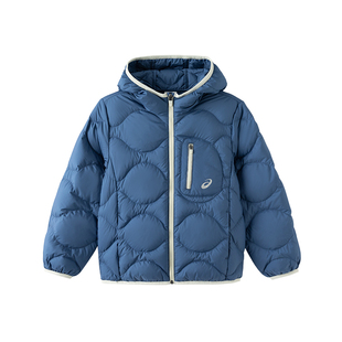 亚瑟士童装25年冬季中大童短款三防羽绒服男童轻薄外套宽松保暖