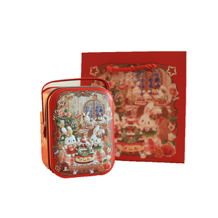 圣诞节宝宝诞生曲奇饼干包装手提糖果盒烘焙包装礼盒小铁盒铁盒空