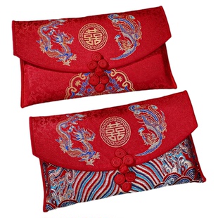 红包利是封结婚改口费敬茶专用红包新款布艺红包订婚红色喜庆红包