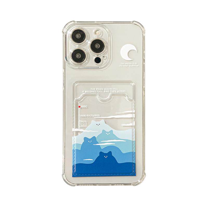 benefit蓝色月亮猫猫山卡包17适用于iphone16promax苹果15PRO手机壳13新款14套12个性11透明