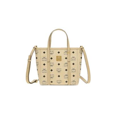 【自营】MCM老花满印菜篮子托特斜挎手提包托特包新年送礼/礼物