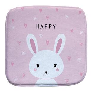 女孩粉色幼儿园塑料椅小坐垫秋冬卡通小兔子可爱熊加厚椅垫小学生