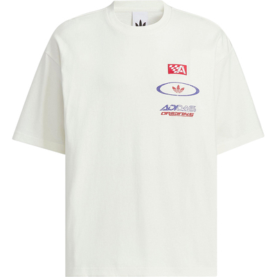 Adidas/阿迪达斯正品三叶草男士运动平纹针织赛车耐穿短袖KH1198