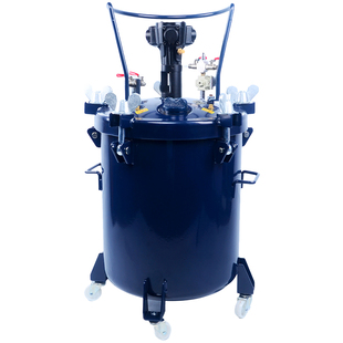 台湾气动压力桶不锈钢喷胶罐喷漆压力罐自动搅拌油漆下出料涂料机