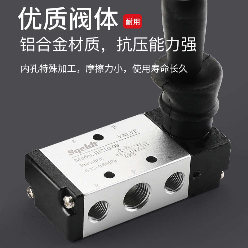 4H210-08气动开关手动阀4R210-08手拉阀手扳阀手转阀HV-02/03/04