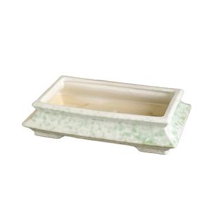 中式陶瓷花盆简约高档禅意蕨类长方形小叶簕竹流泉枫专用盆景造景