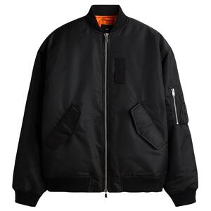 HM男装棉服冬季夹棉宽松保暖飞行员夹克外套棉衣1306085