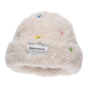 Classy key新加坡设计师联名款毛绒渔夫帽新款百搭秋冬帽子盆帽女