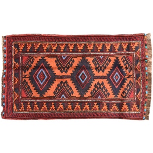 angolino 阿富汗纯羊毛手工打结柔软波斯茶几卧室书房轻奢地毯垫