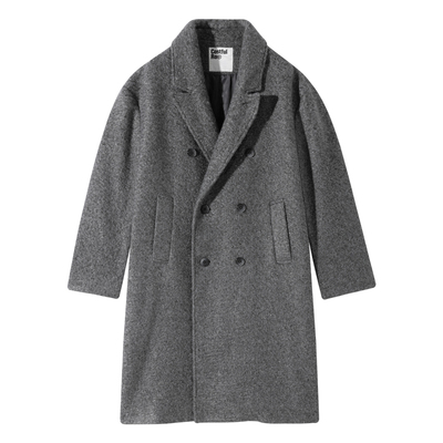 CostfulRo中长款羊毛混纺呢大衣