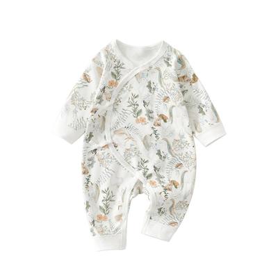 温巢新生婴儿衣服春秋纯棉连体衣
