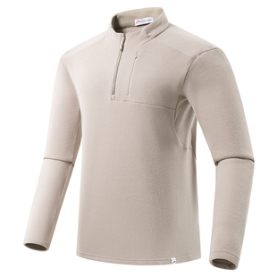 贵人鸟加绒卫衣外套男秋冬季2025年新款半拉链卫衣男款爸爸抓绒衣