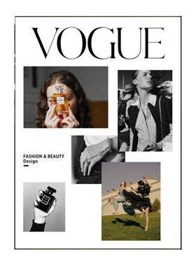 VOGUE时尚杂志海报装饰画北欧ins