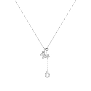 DODOGOGO小马流苏项链女款秋冬高级毛衣链新款颈链轻奢小众锁骨链