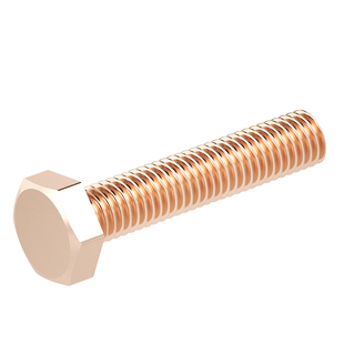 T2纯紫铜外六角螺丝铜螺栓耐腐蚀螺钉GB5783加长螺杆大全M3M4-M20