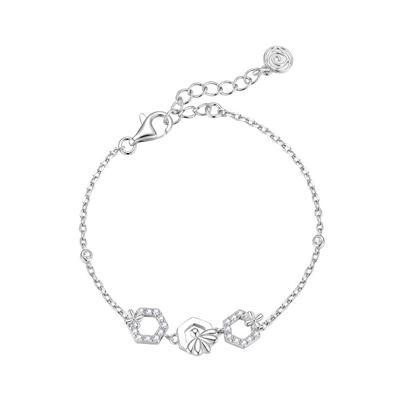 ROSECITY有财花蜂巢手链女高级感轻奢小众精致配饰生日礼物送闺蜜