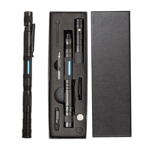 加强版户外防身多功能战术笔 七合一 防卫攻击铝合战术逃生防身笔