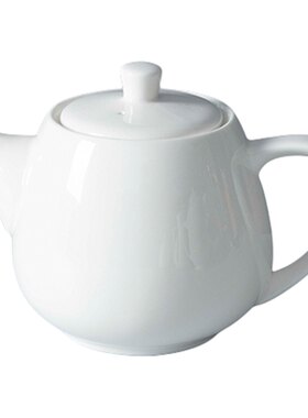 健康骨瓷纯白咖啡壶大号茶壶
