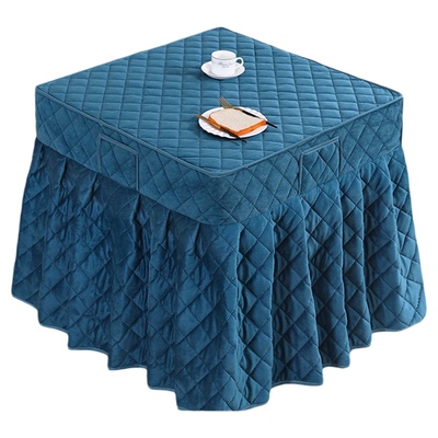 新款裙摆烤火罩电暖炉罩套正方形烤火桌子罩套保暖加厚取暖桌子罩