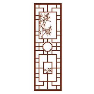 中式古典窗格窗花贴膜隔断移门玻璃贴客厅阳台茶楼窗花贴纸定做