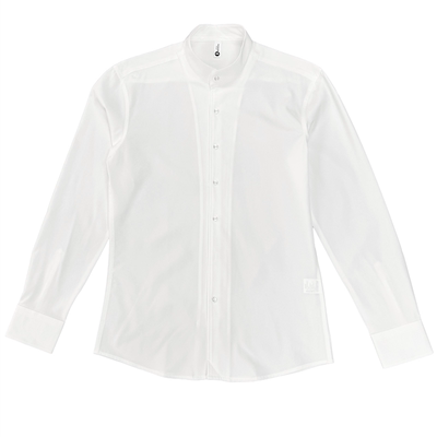 新中式立领衬衫领中山装白衬衣男