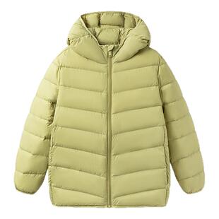 巴拉巴拉羽绒服轻薄男童连帽儿童外套宝宝羽绒衣黑色上衣小童冬款