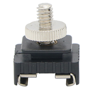 相机闪光灯热靴转换器扩展支底座冷靴插座1/4架3/8螺丝转接热靴座