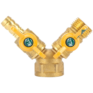 全铜加厚燃气阀门开关煤气阀天然气三通4分球阀四分自来水热水器