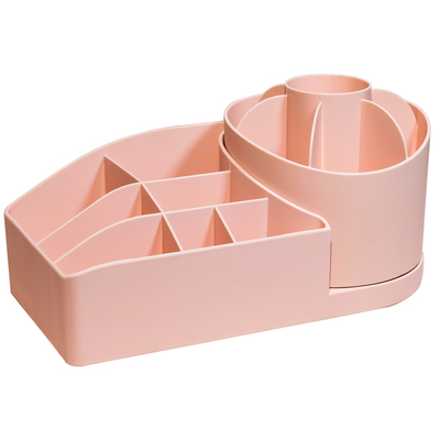 旋转笔筒大容量超大实用型分格盒