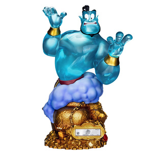 野兽王国迪士尼阿拉丁神灯精灵公仔手办雕像摆件新年礼物