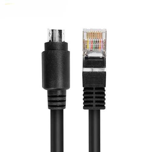 用于华为摄像头控制线RJ45转VISCA8TE304050vpc600视频终端圆DIN8