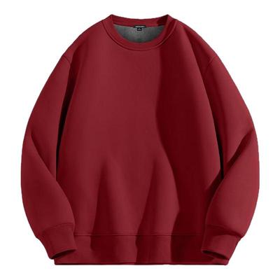 真维斯红色本命年加绒加厚卫衣男