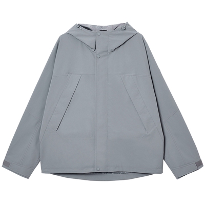 杰克琼斯男装春季时尚简约百搭潮流户外防风防泼水连帽夹克外套