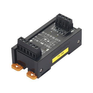 差分信号转换器转集电极5V转24V编码器脉冲NPN/PNP差分转单端模块