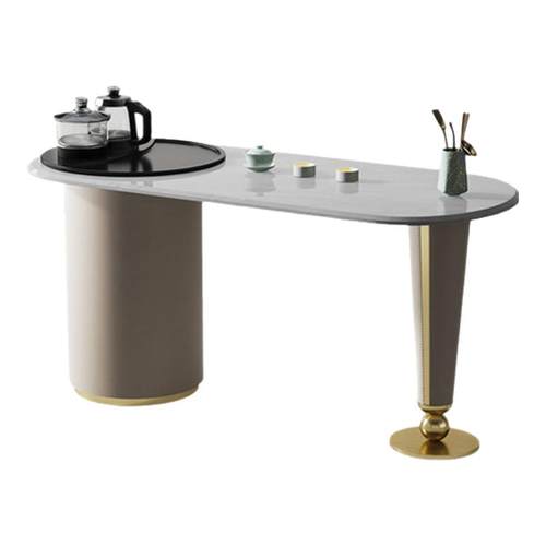 Mobeier 大理石茶桌轻奢家用小户型阳台茶台意式极简风茶桌椅组合