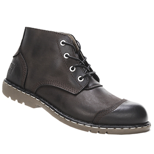 秋冬全手工缝线永不怕开胶复古风耐磨牛筋底真皮短靴马丁靴可水洗