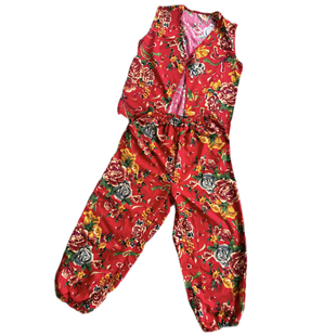 东北大花马甲套装加绒厚哈伦裤广场舞网红民族风扭秧歌打鼓演出服