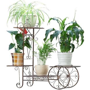 欧式花架铁艺多层客厅吊兰绿萝架子阳台室内落地花盆架植物摆放架