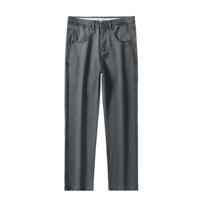 100%纯棉男士休闲裤秋冬季新款宽松直筒长裤子男装潮流百搭男裤