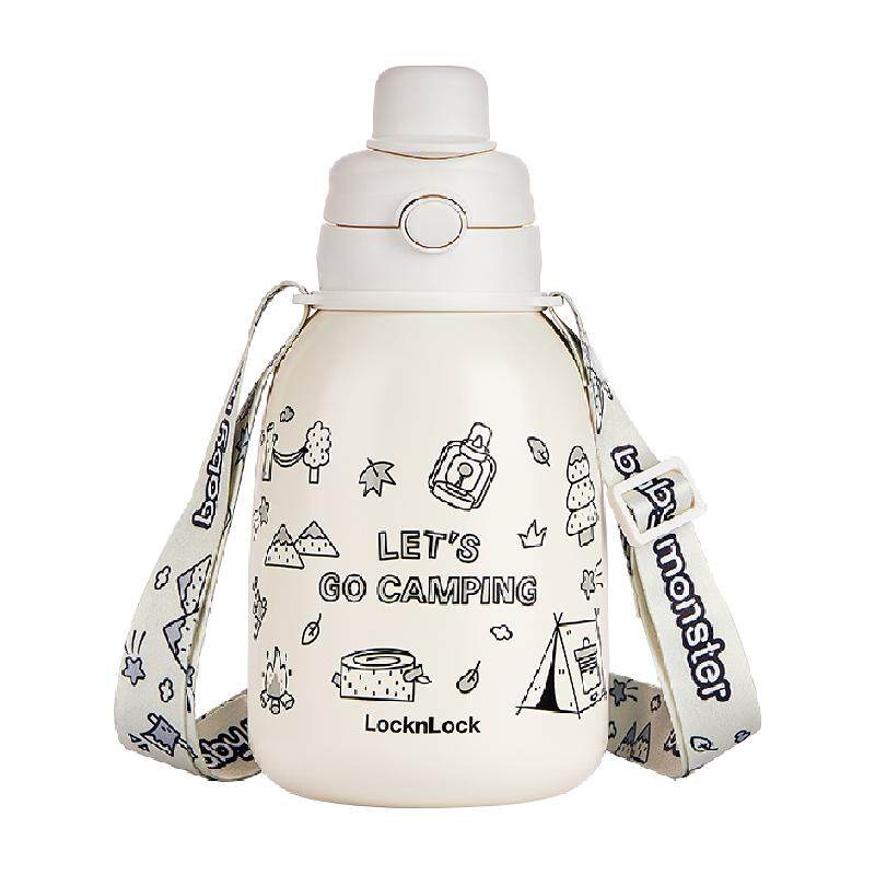 乐扣乐扣水杯保温杯大容量杯子女新款2022吸管大肚杯儿童保温水杯