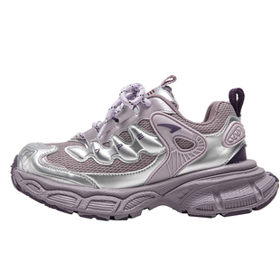 七波辉童鞋女童老爹鞋儿童运动鞋2025秋冬季小女孩复古皮面休闲鞋