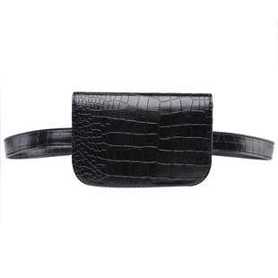 3201*2023新款迷你小腰包皮 鳄鱼纹 导购员营业员工作时尚腰包女