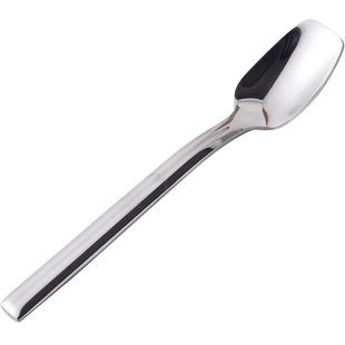 纯白咖啡匙长柄小勺子搅拌勺陶瓷咖啡勺小汤匙304不锈钢可爱茶勺