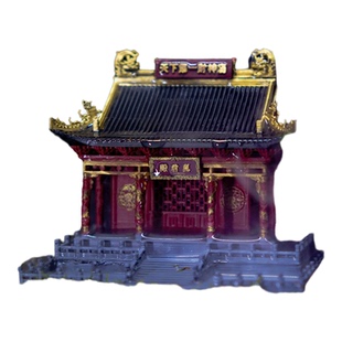 天下第一财神庙雨林缸微景观桌面造景3d造景水陆缸鱼缸摆件模型