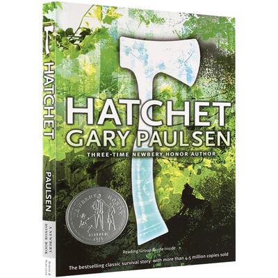 【学校推荐】手斧男孩 英文原版 Hatchet 纽伯瑞大奖一个小男孩和一把手斧的荒野生存 青少年小说 可搭奇迹男孩wonder flipped