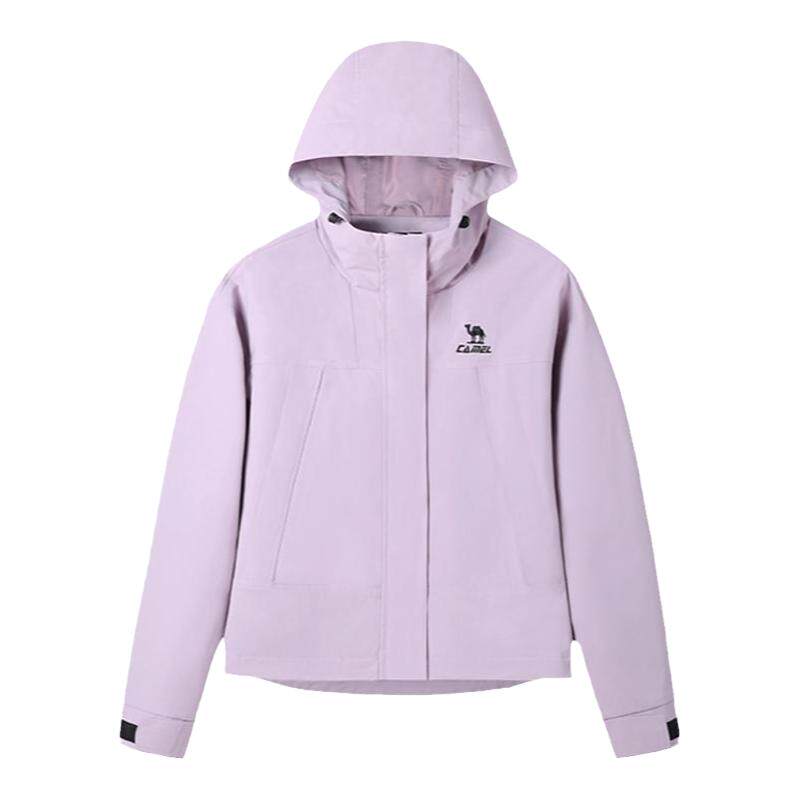 骆驼户外春季三防连帽登山女外套